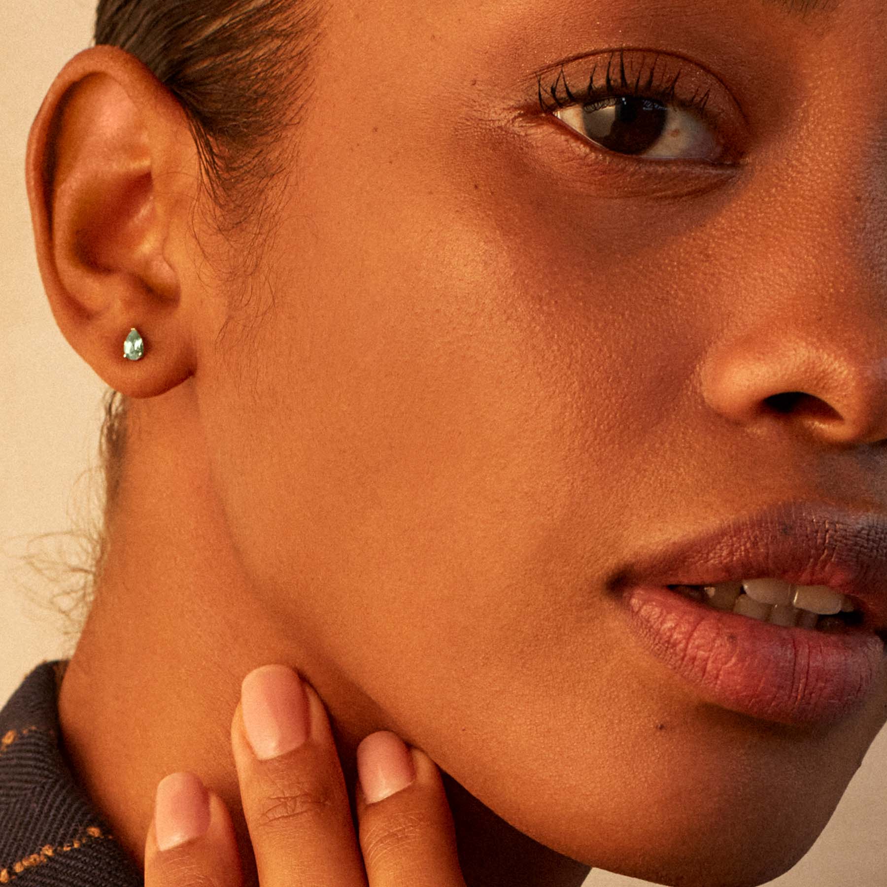 Rosato Mono orecchino lobo gold - Vista 2