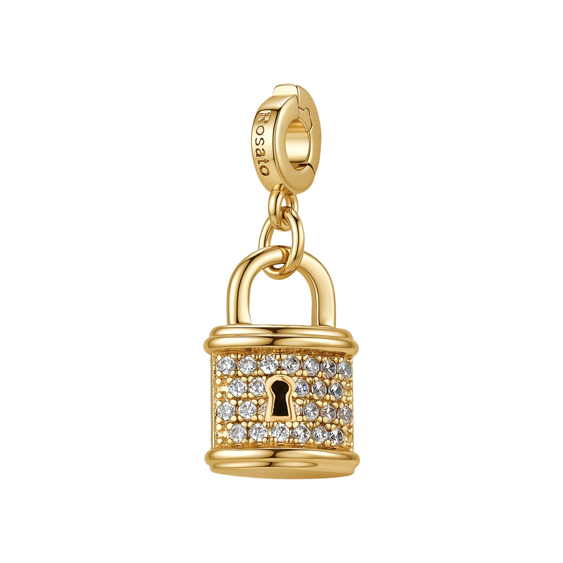 Rosato Charm Lucchetto storie - STORIE - ottone
