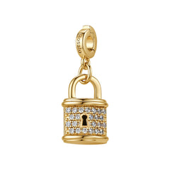 Rosato Charm Lucchetto storie - STORIE - ottone
