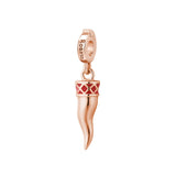 Rosato Charm Cornetto storie - STORIE - argento
