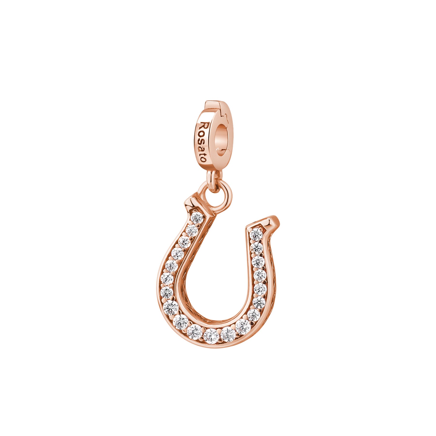 Rosato Charm Ferro di cavallo storie - STORIE - argento