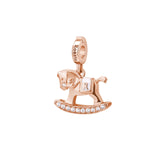 Rosato Charm Cavalluccio a dondolo storie - STORIE - argento