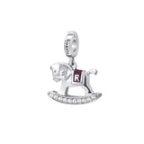 Rosato Charm Cavalluccio a dondolo storie - STORIE - argento
