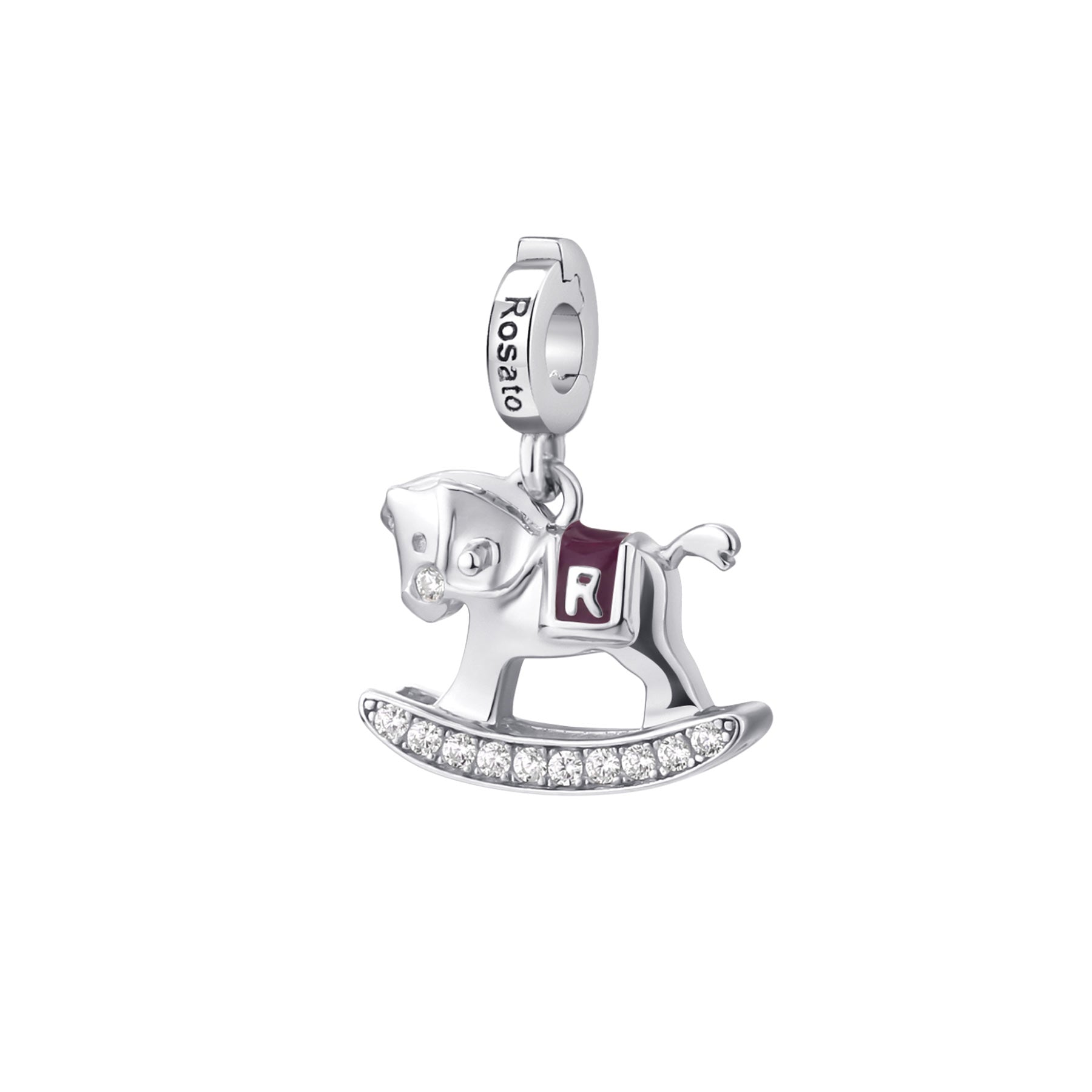 Rosato Charm Cavalluccio a dondolo storie - STORIE - argento