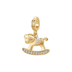 Rosato Charm Cavalluccio a dondolo storie - STORIE - ottone