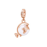 Rosato Charm Mappamondo storie - STORIE - argento