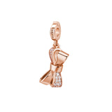 Rosato Charm Fiocco storie - STORIE - argento