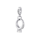 Rosato Charm Solitario storie - STORIE - argento