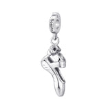 Rosato Charm Scarpetta danza storie - STORIE - argento