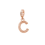Rosato Charm Lettera C storie - STORIE - argento