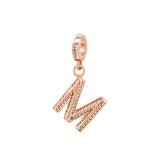 Rosato Charm Lettera M storie - STORIE - argento