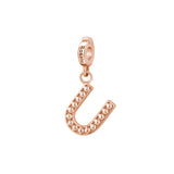 Rosato Charm Lettera U storie - STORIE - argento