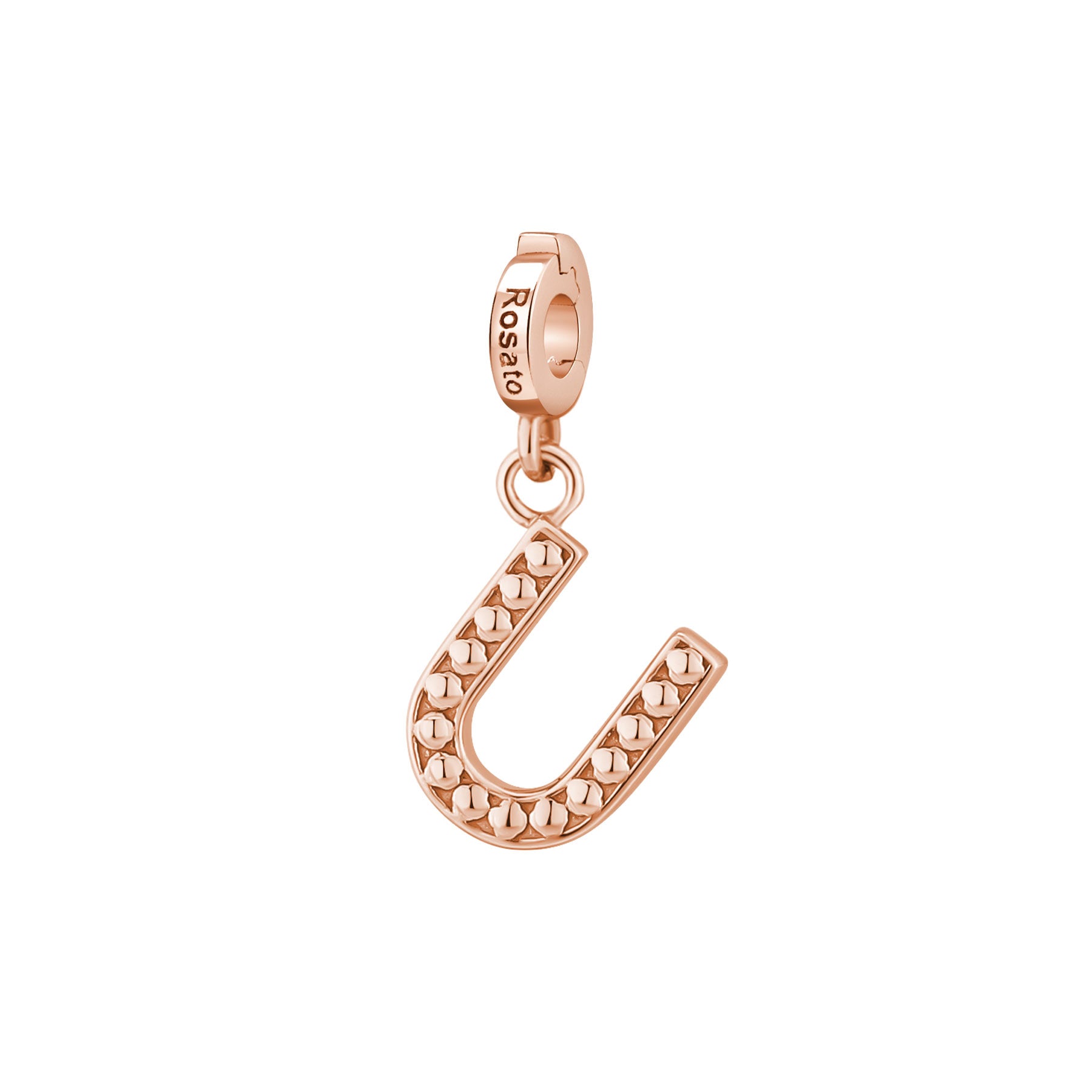 Rosato Charm Lettera U storie - STORIE - argento