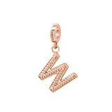 Rosato Charm Lettera W storie - STORIE - argento
