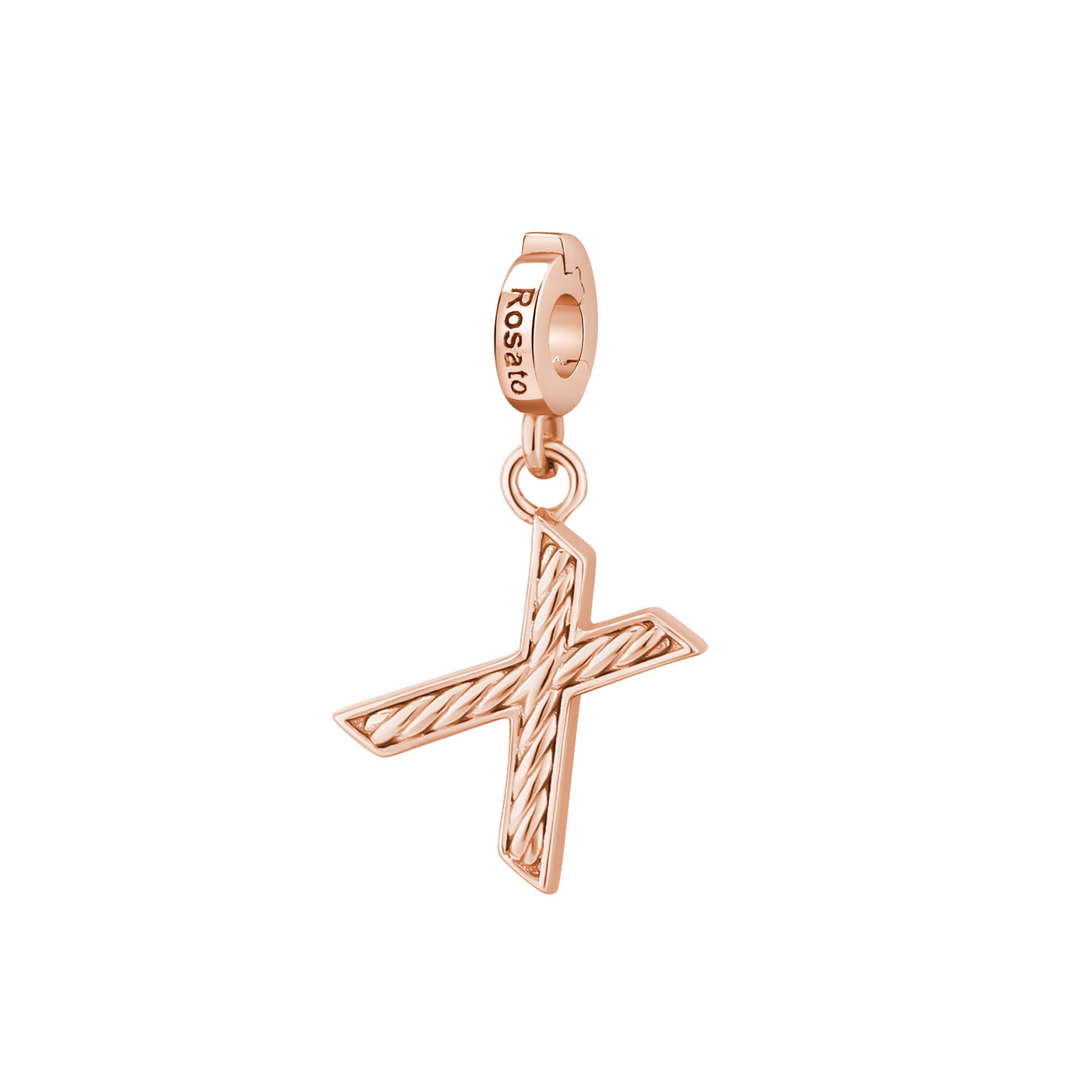 Rosato Charm Lettera X storie - STORIE - argento