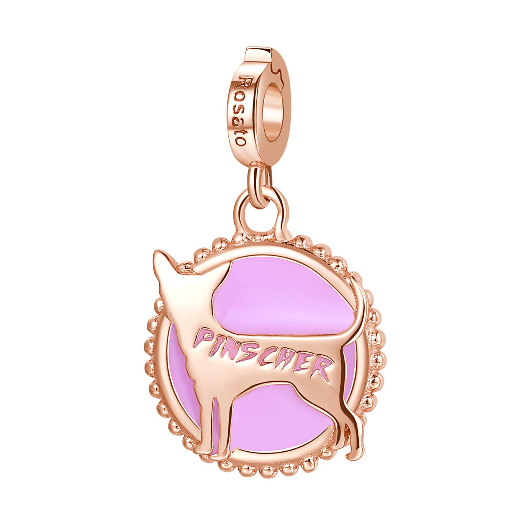 Rosato Charm Pinscher storie - STORIE - argento