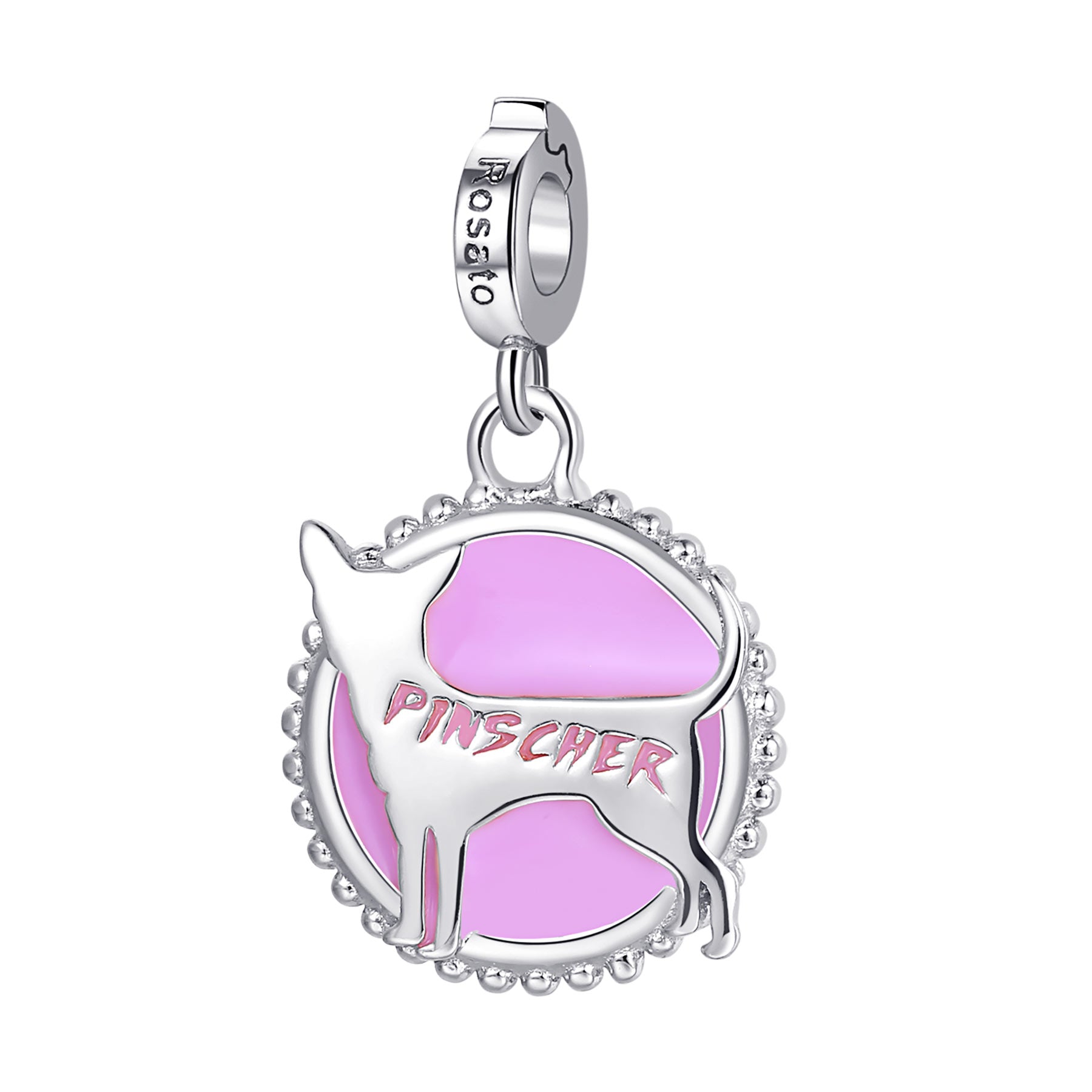 Rosato Charm Pinscher storie - STORIE - argento