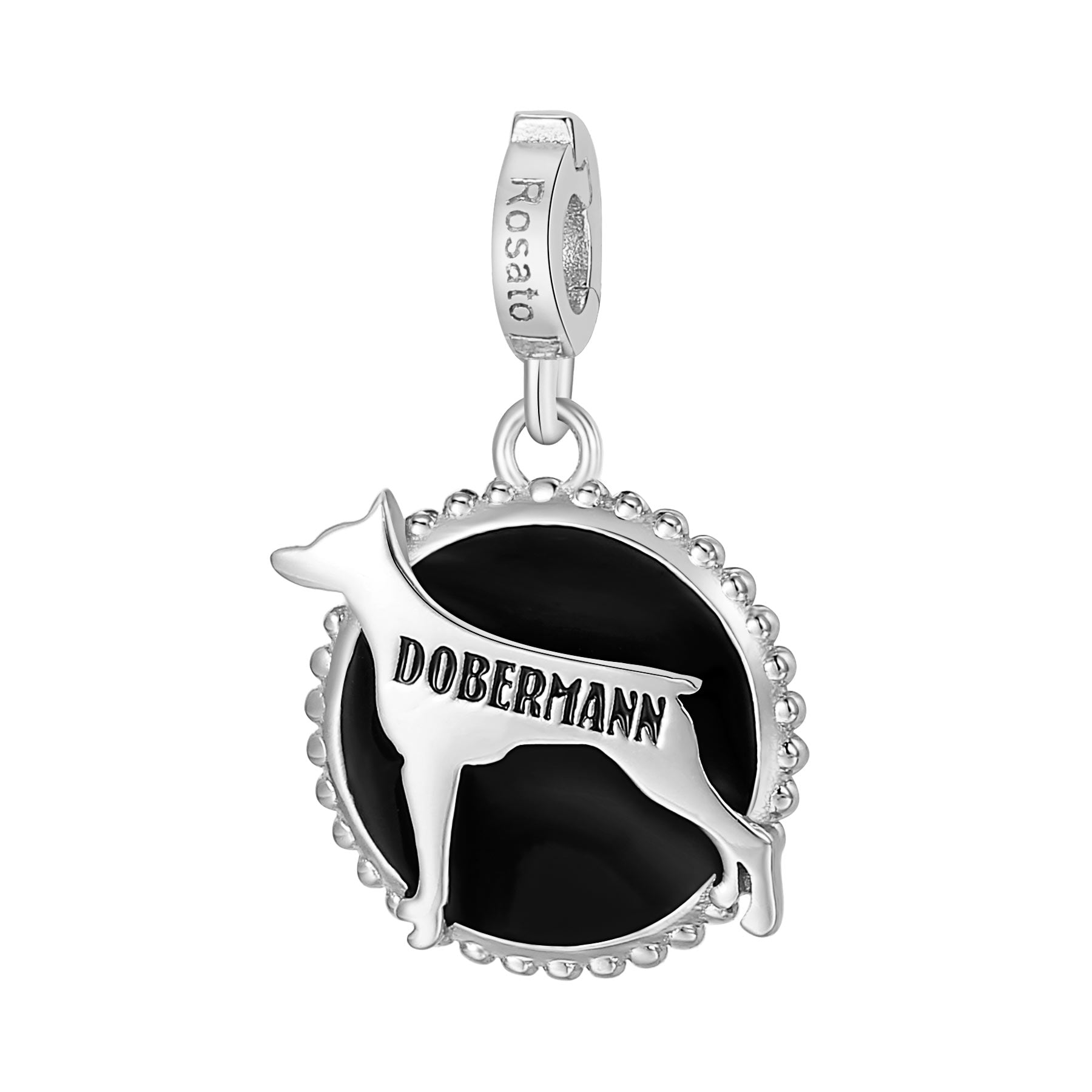 Rosato Charm Dobermann storie - STORIE - argento
