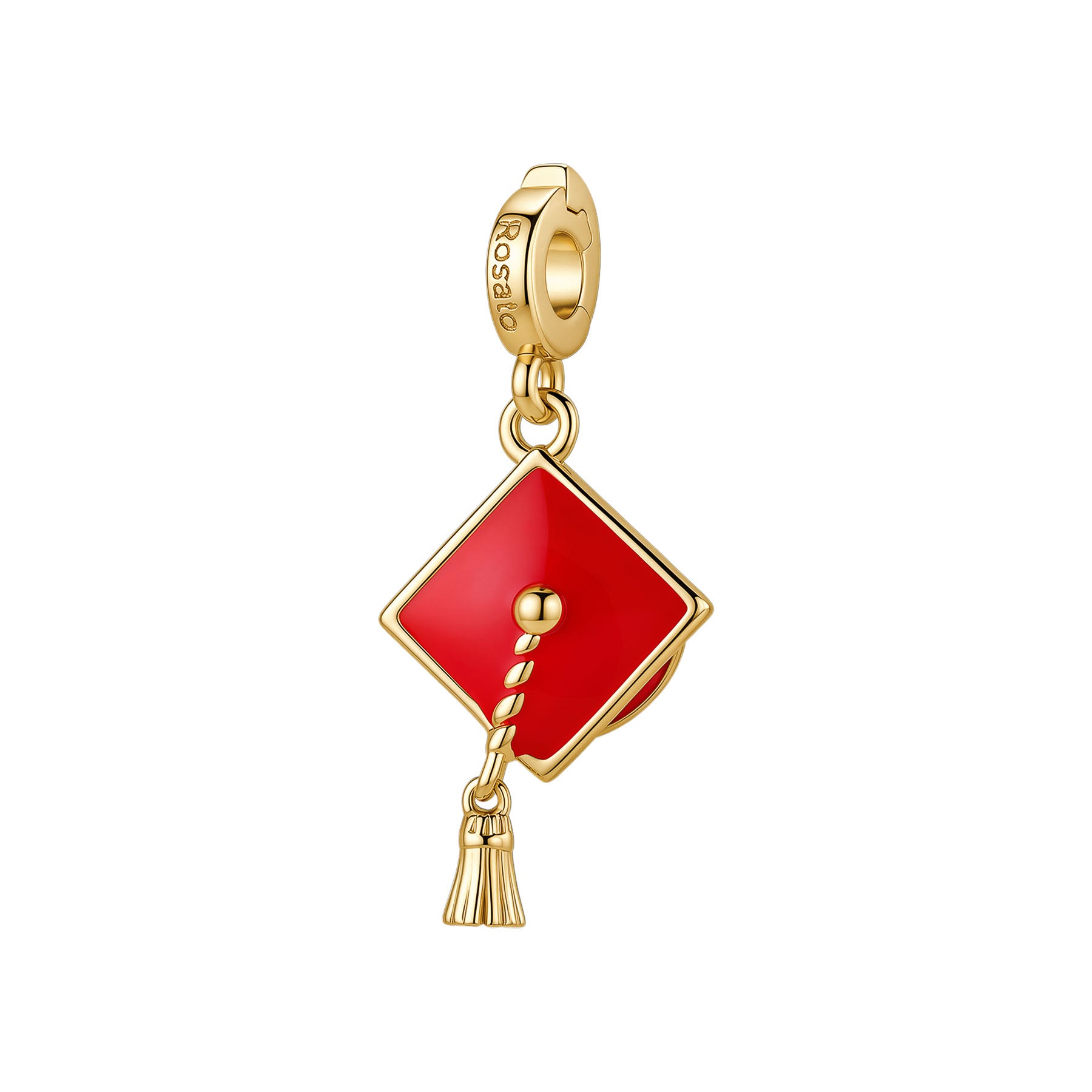 Rosato Charm Cappello laurea storie - STORIE - ottone