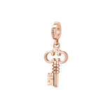 Rosato Charm Chiave storie - STORIE - argento
