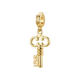 Rosato Charm Chiave storie - STORIE - ottone