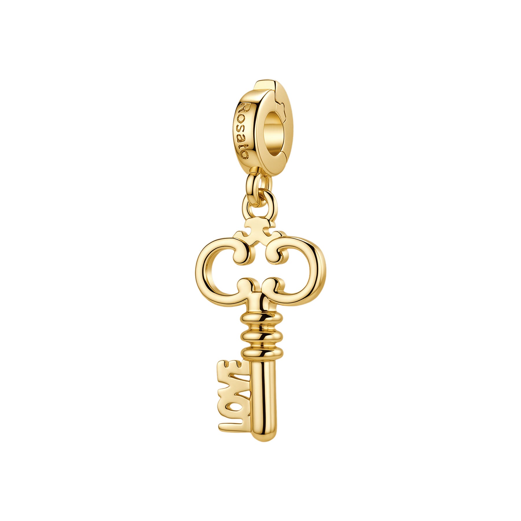 Rosato Charm Chiave storie - STORIE - ottone
