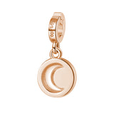 Rosato Charm Medaglietta Luna storie - STORIE - argento