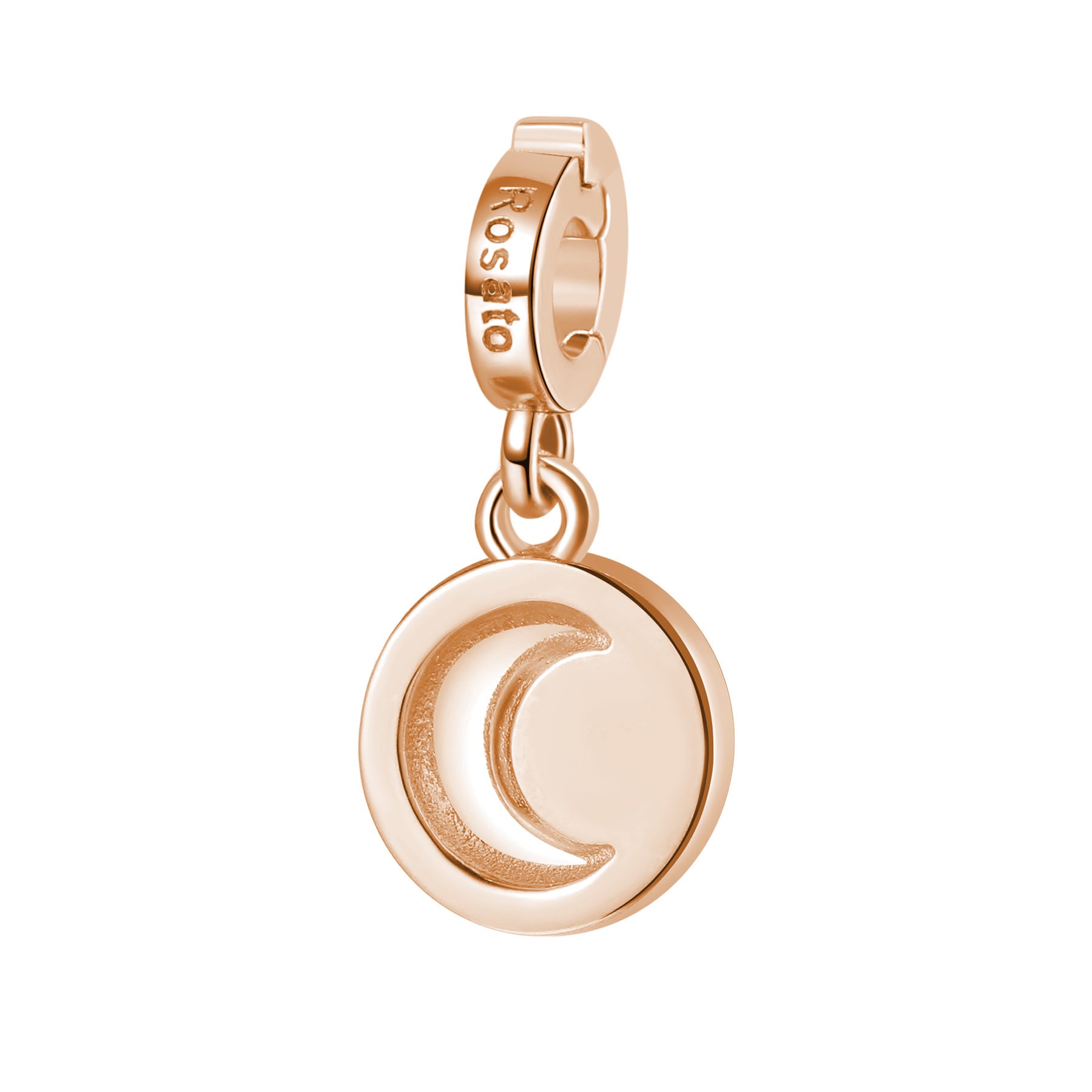 Rosato Charm Medaglietta Luna storie - STORIE - argento