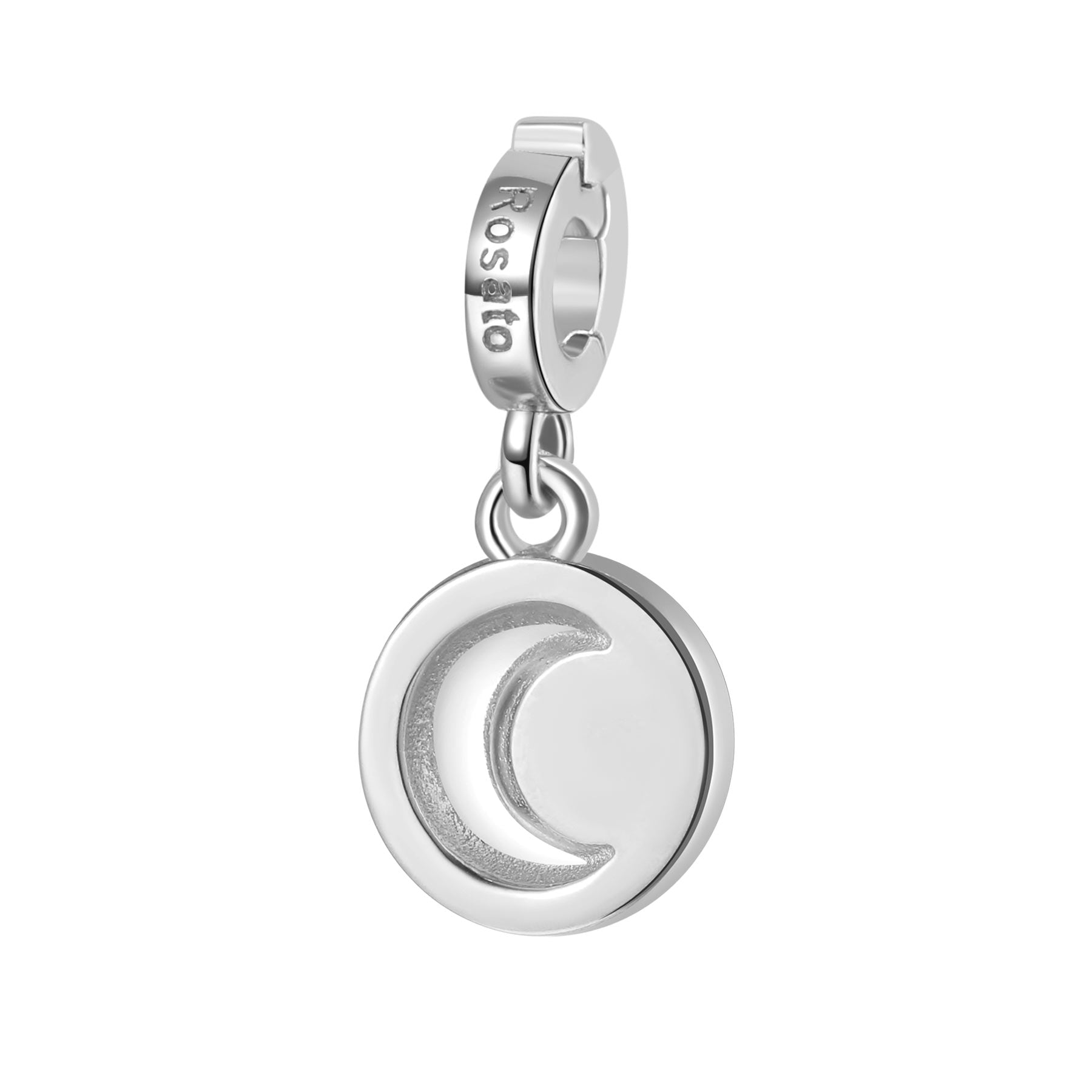 Rosato Charm Medaglietta Luna storie - STORIE - argento