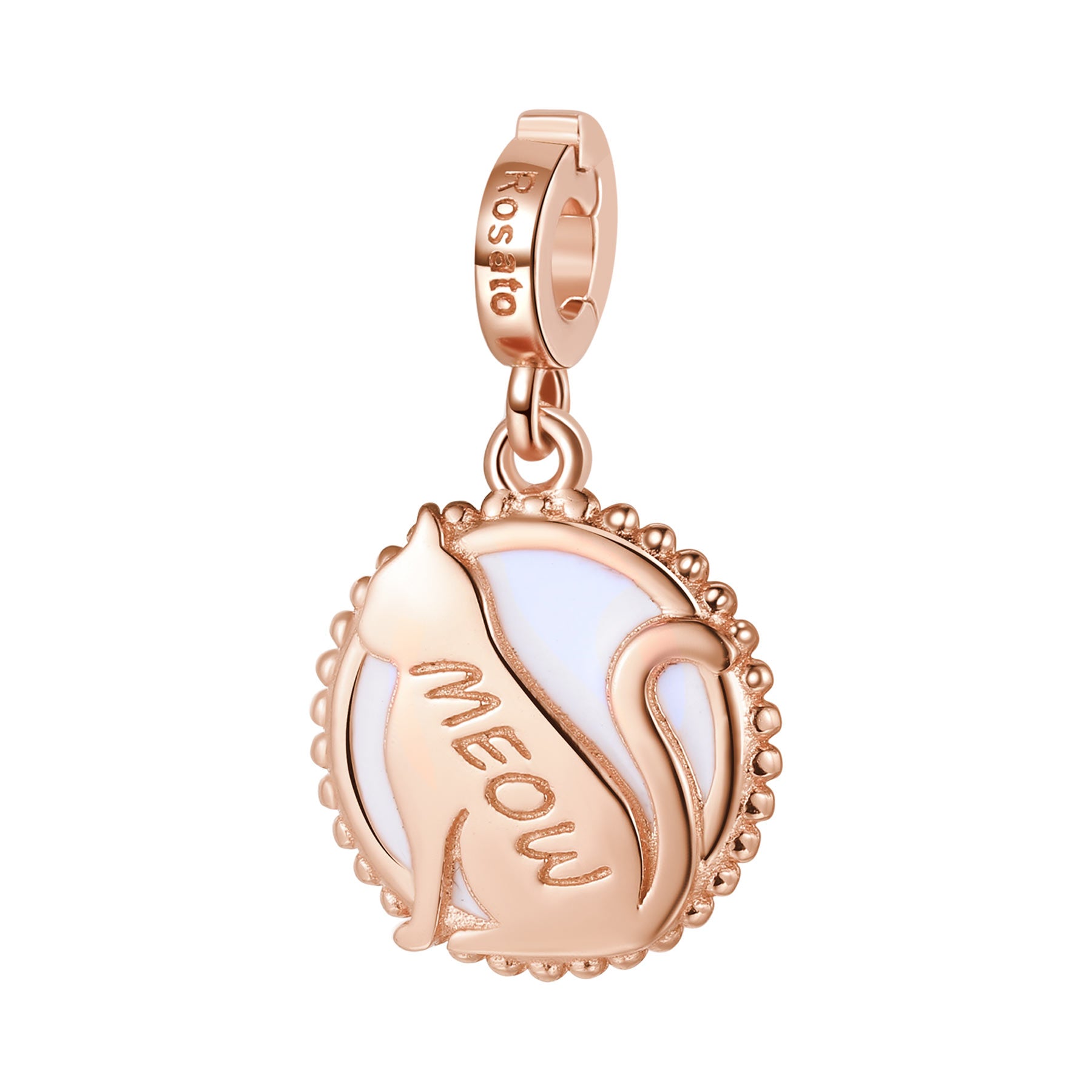 Rosato Charm Gatto storie - STORIE - argento
