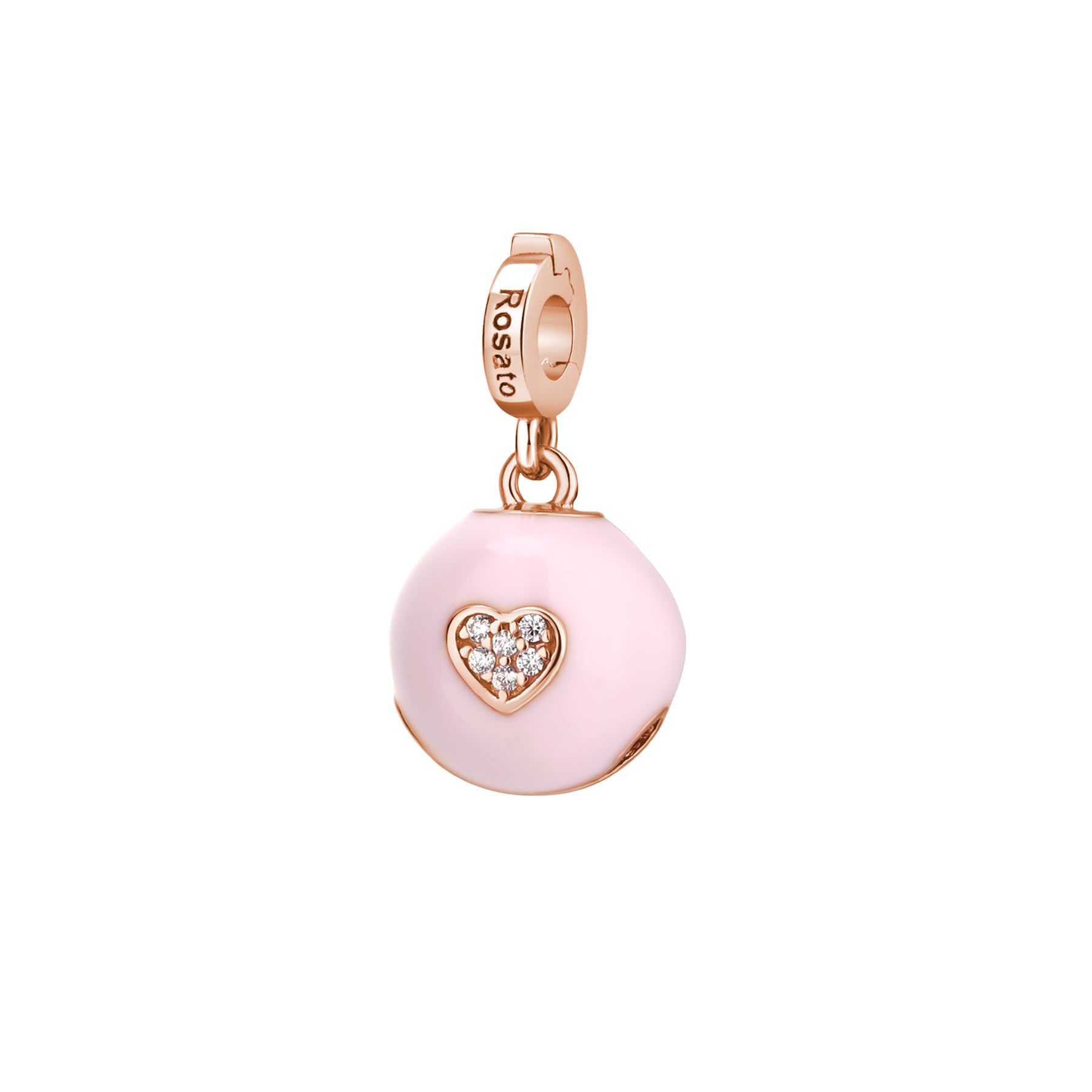 Rosato Charm campanellino storie - STORIE - argento