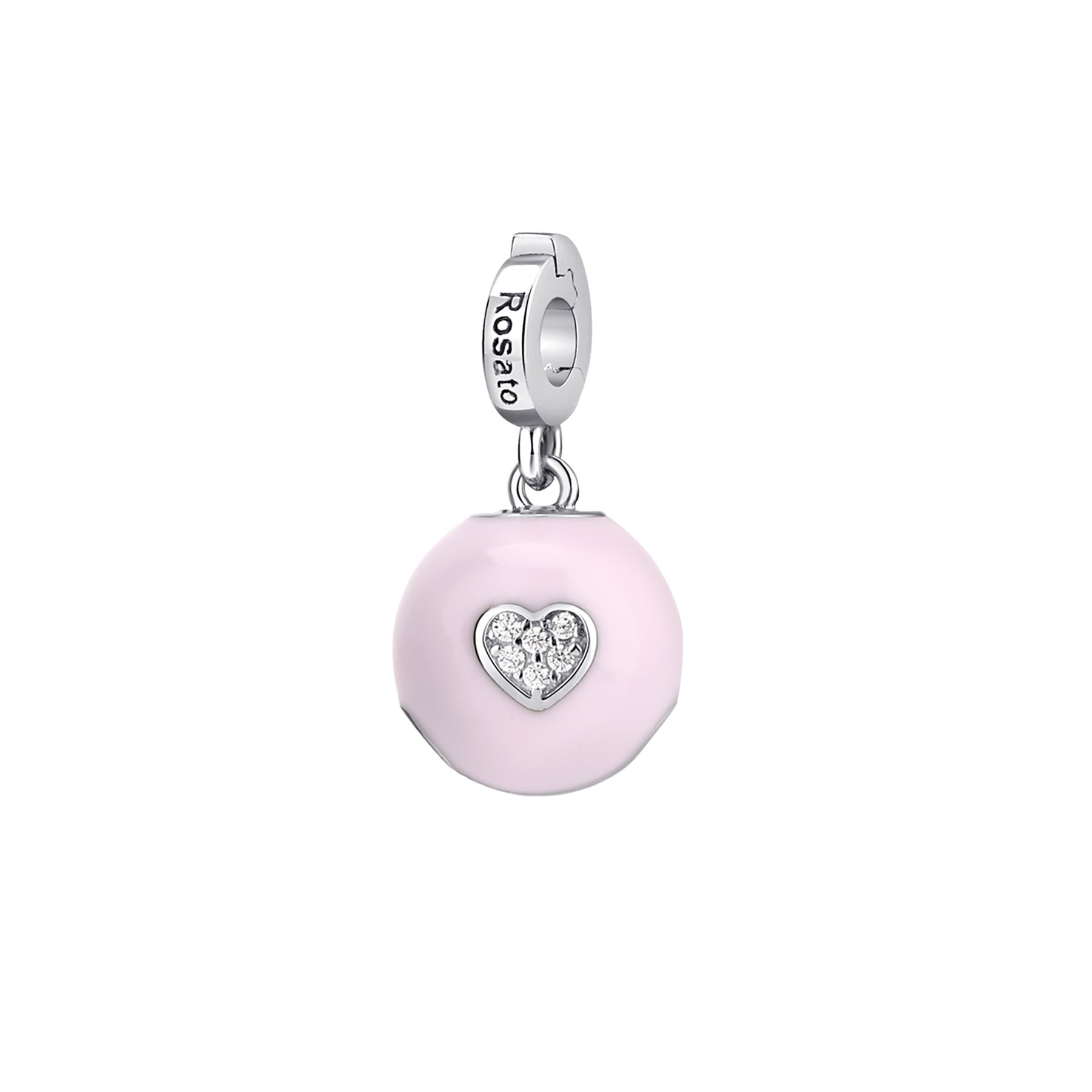 Rosato Charm campanellino storie - STORIE - argento