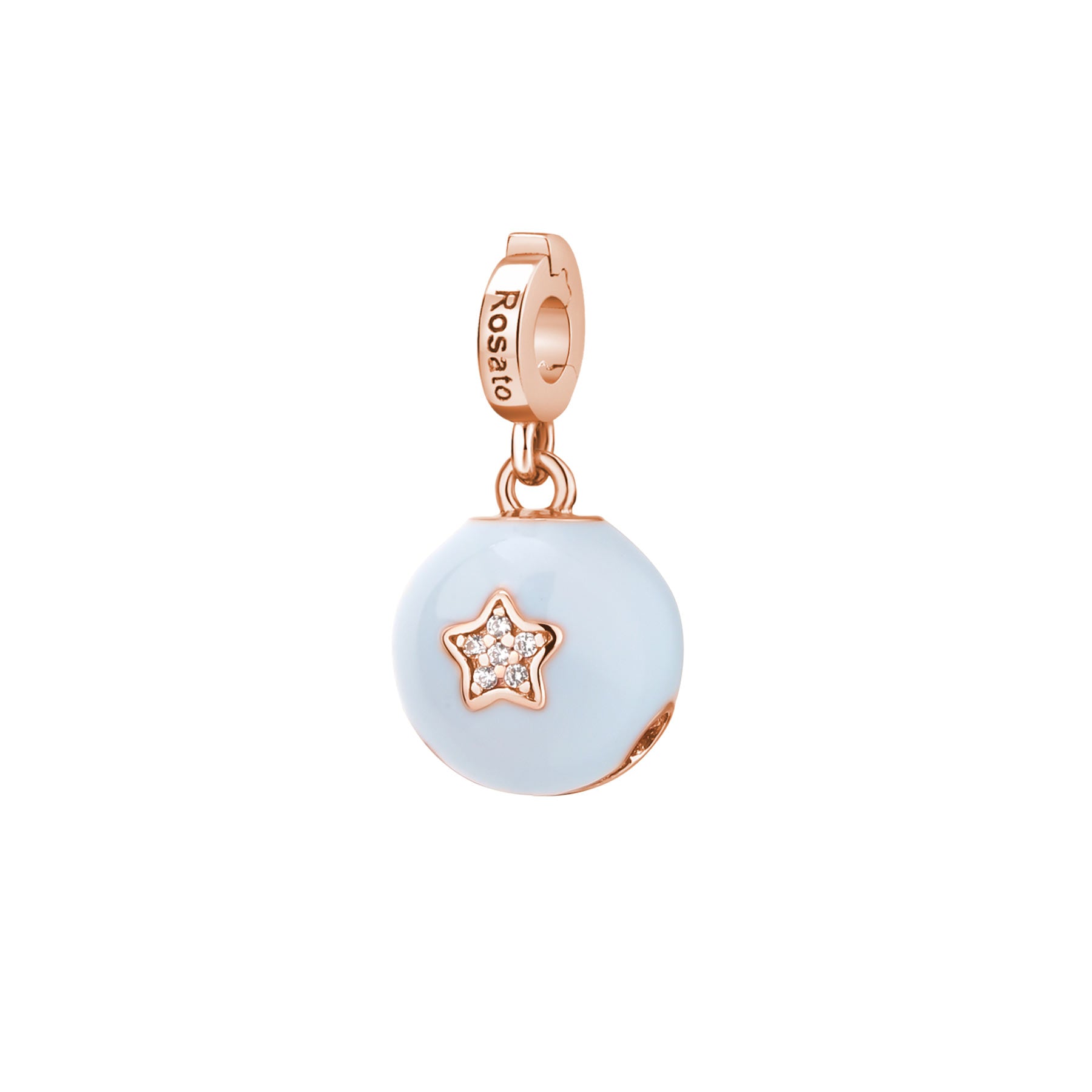 Rosato Charm campanellino storie - STORIE - argento