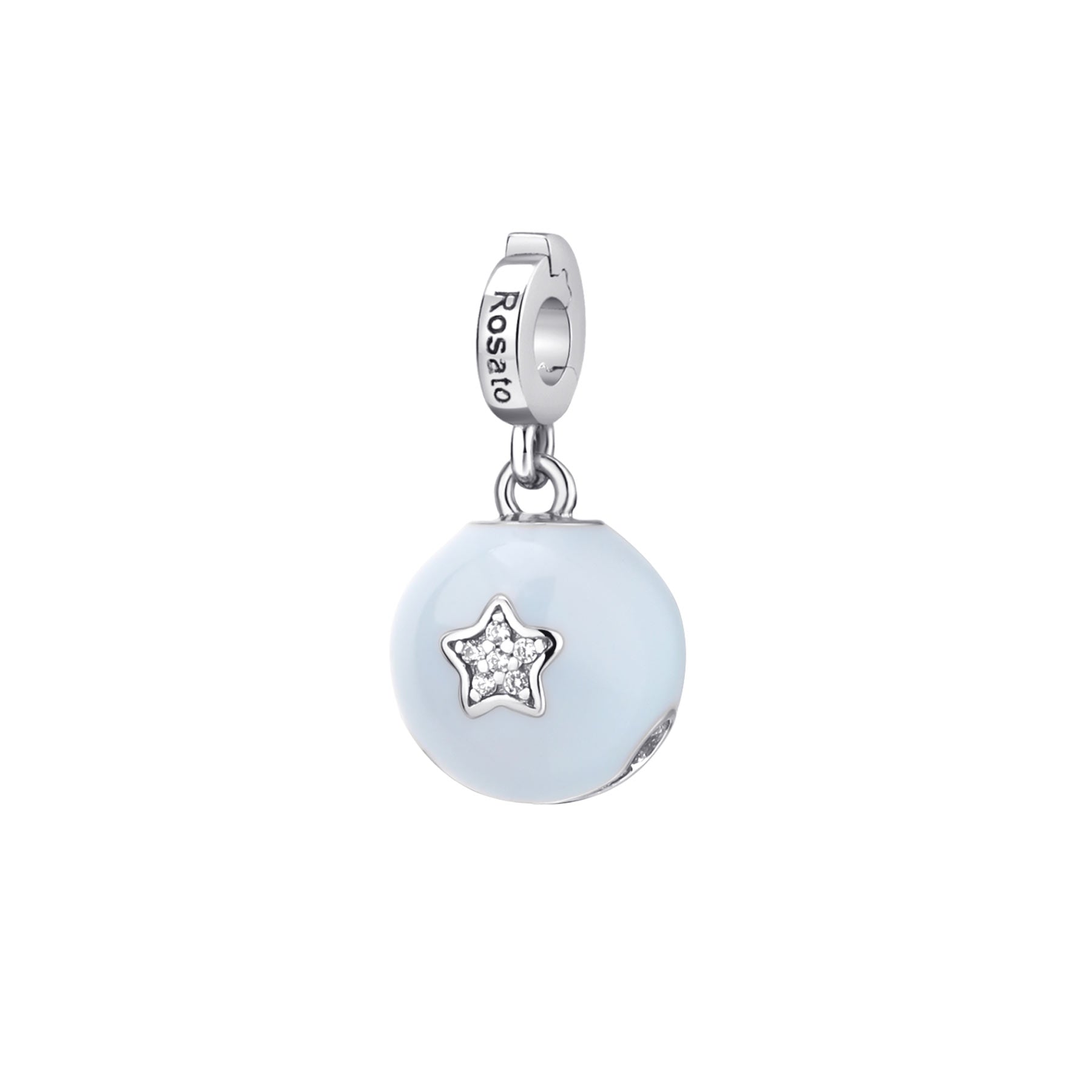 Rosato Charm campanellino storie - STORIE - argento