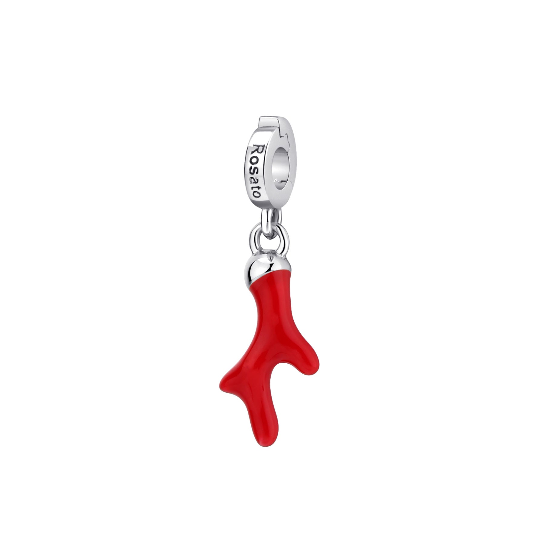Rosato Charm corallo storie - STORIE - argento