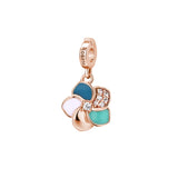 Rosato Charm fiore storie - STORIE - argento