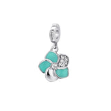 Rosato Charm fiore storie - STORIE - argento