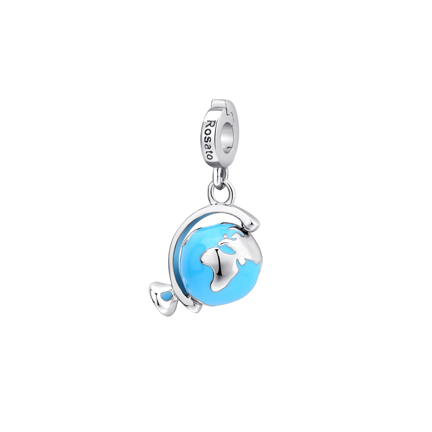 Rosato Charm Mappamondo storie - STORIE - argento