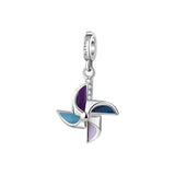 Rosato Charm girandola storie - STORIE - argento