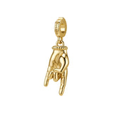 Rosato Charm mano corna storie - STORIE - ottone