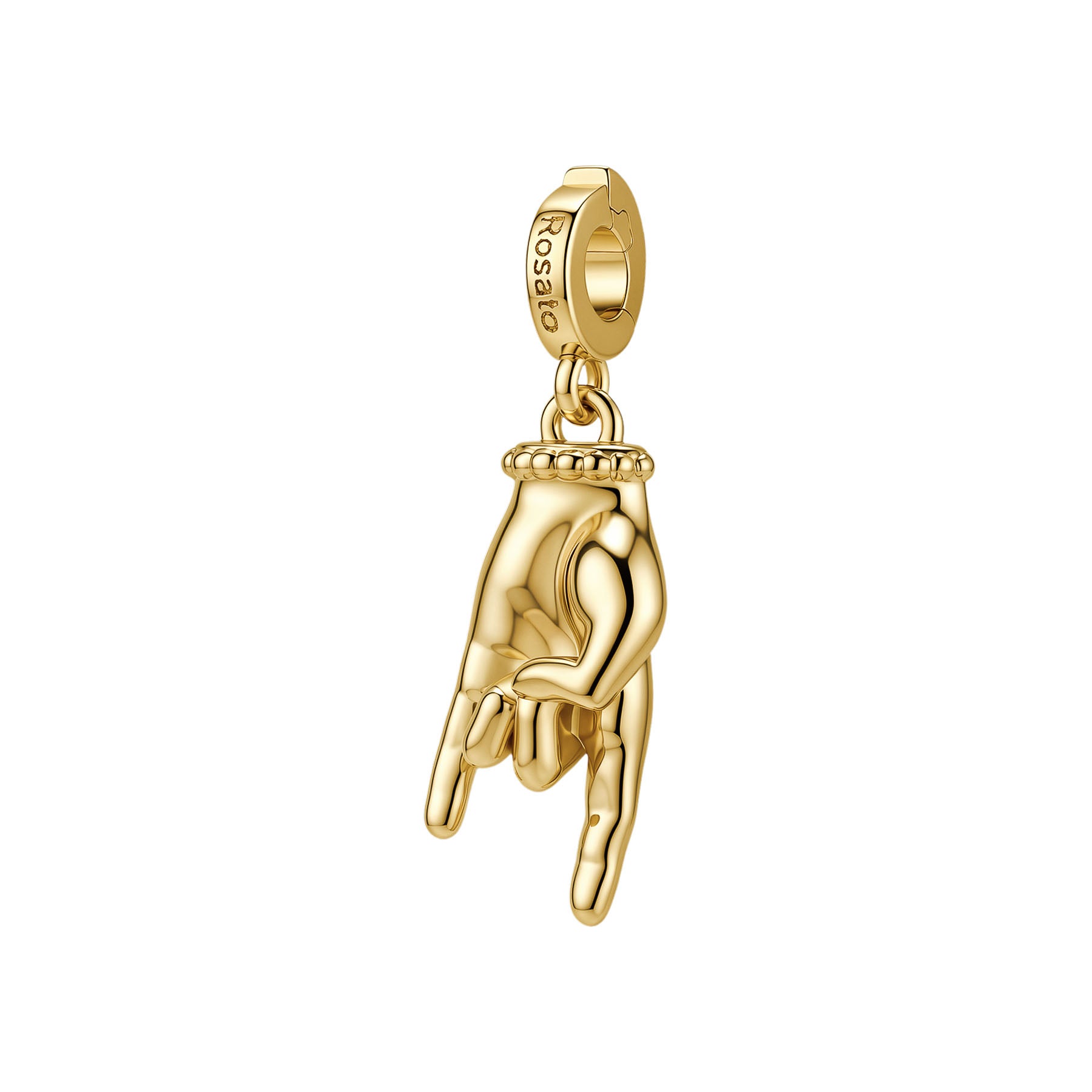 Rosato Charm mano corna storie - STORIE - ottone