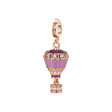 Rosato charm Mongolfiera storie - STORIE - argento