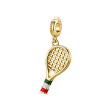 Rosato Charm racchetta da tennis storie - STORIE - ottone