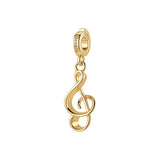 Rosato Charm Chiave di violino storie - STORIE - ottone