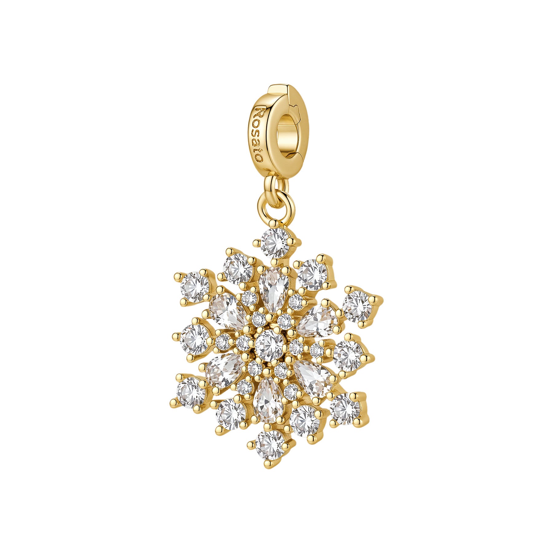 Rosato Charm Fiocco di neve storie - STORIE - ottone