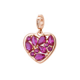 Rosato Charm Cuore storie - STORIE - argento