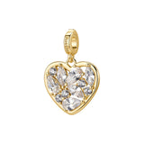 Rosato Charm Cuore storie - STORIE - ottone