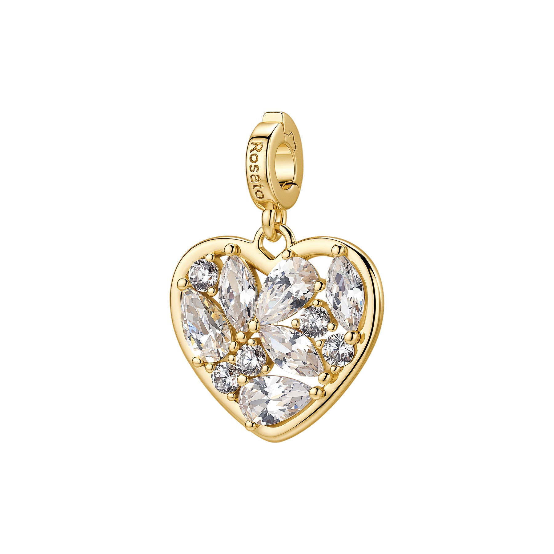 Rosato Charm Cuore storie - STORIE - ottone