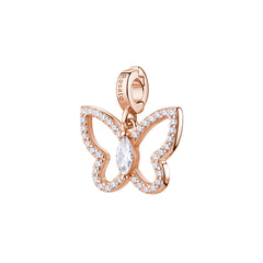 Rosato Charm Farfalla Storie - STORIE - argento