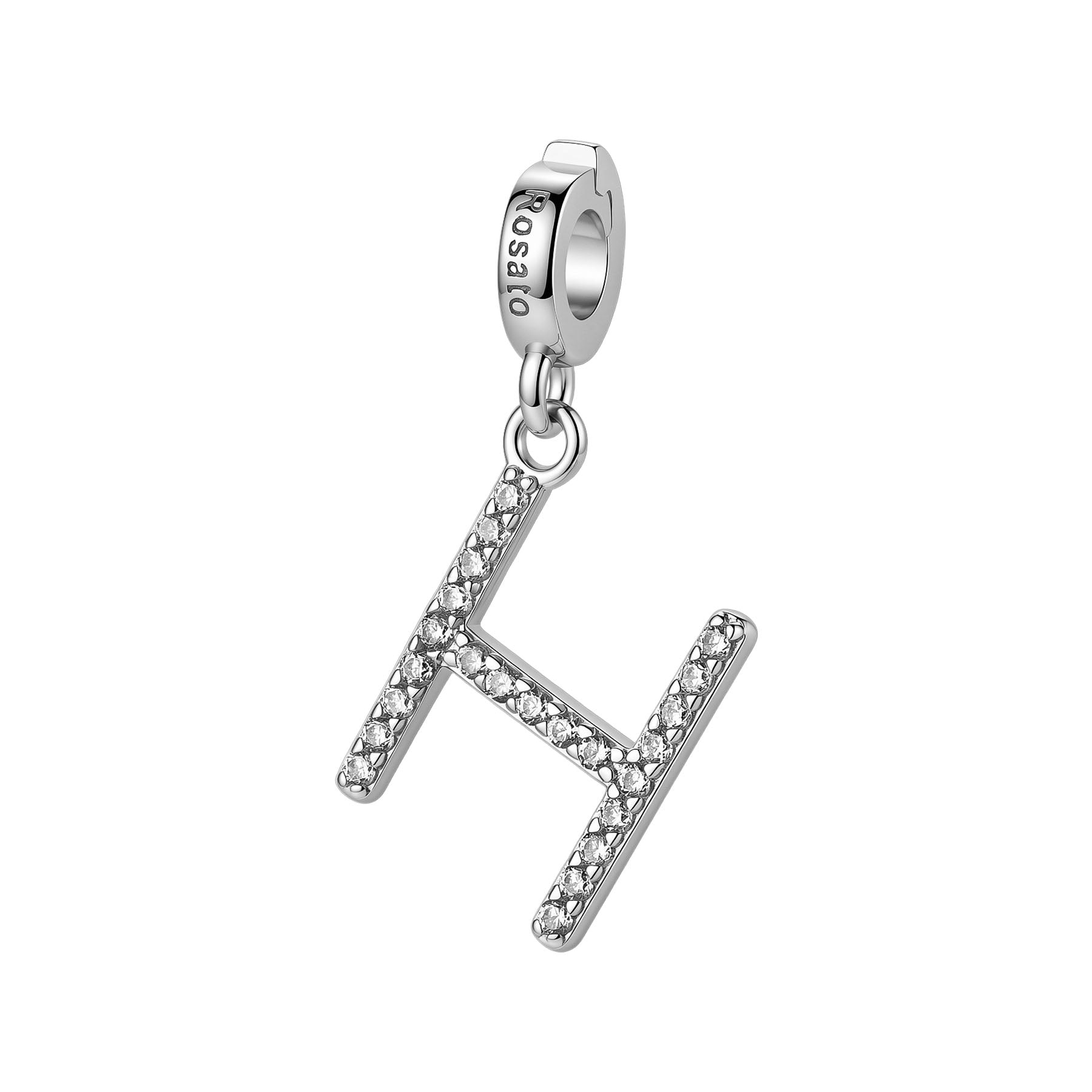Rosato Charm lettera H Storie - STORIE - argento